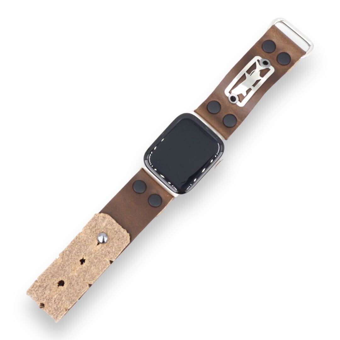 Soft leather apple online watch band