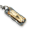 Forged + 14k Gold Badge, Gold-Gilded Pendant - Trout