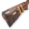 Shotgun Cuff - Bronze Feather / Brown Leather