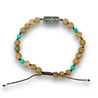 Trout Sandalwood + Turquoise Beads