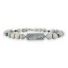 Feather + Malachite Beads - outdoor bracelet