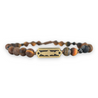Bronze Trout + Tigers Eye Beads