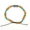 Trout Sandalwood + Turquoise Beads
